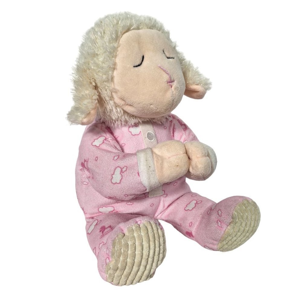 Cuddle Barn Praying Lamb Plush Stuffed Animal 10.25 Inch
